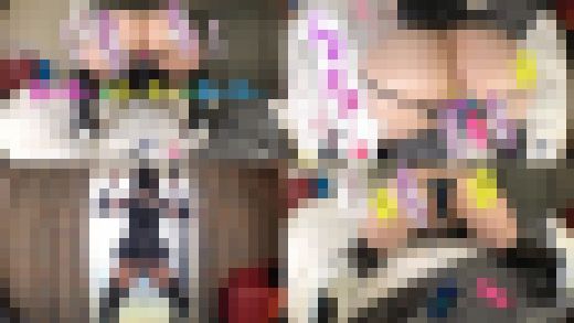 ♡ローレグエナメル黒セーラー戦士♡ローター3本inアナル×放屁♡　サンプル画像3