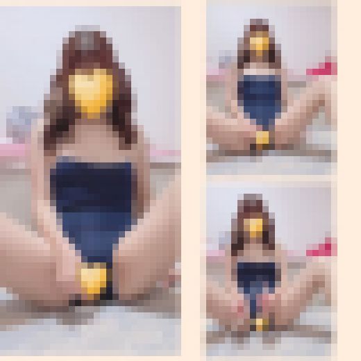 【スク水／オナニー自撮り】彼氏のために撮った激エロ動画（mp4）　サンプル画像1