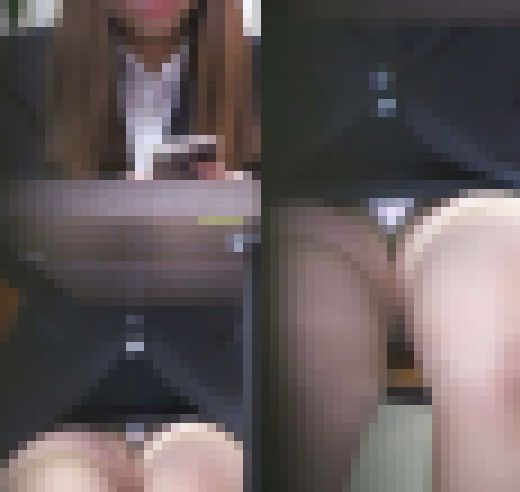 しまパンオフィスレディーのパンチラ そわそわ何かを我慢・・・? サンプル画像2