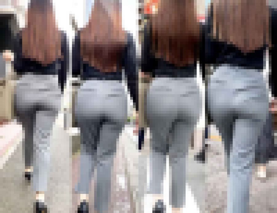 ピチピチパンツスーツ95_ムチムチエロ美尻がたまらない!!ハイスペックお姉様♪ サンプル画像