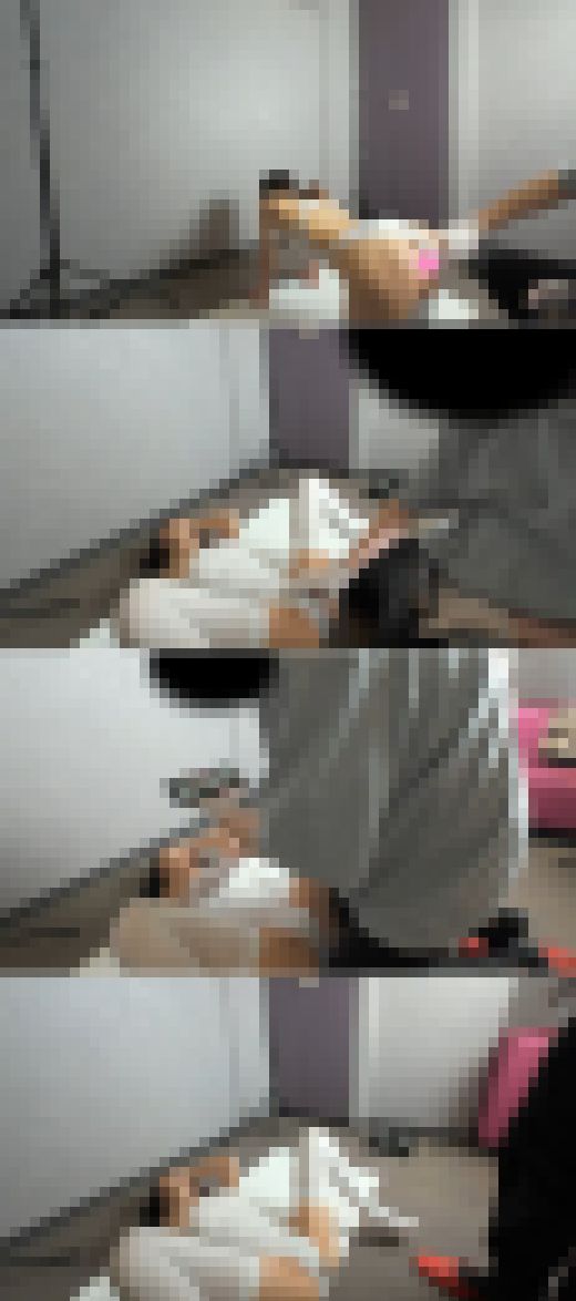 【デッサンモデルにお願い】「りんか」ちゃん固定カメラ前編（むれむれレオタード股間いじり）　サンプル画像3