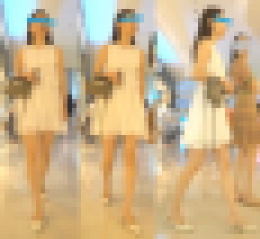 美脚お姉さんのミニワンピースから覗く白パンティを逆さ撮りwww‼　サンプル画像2