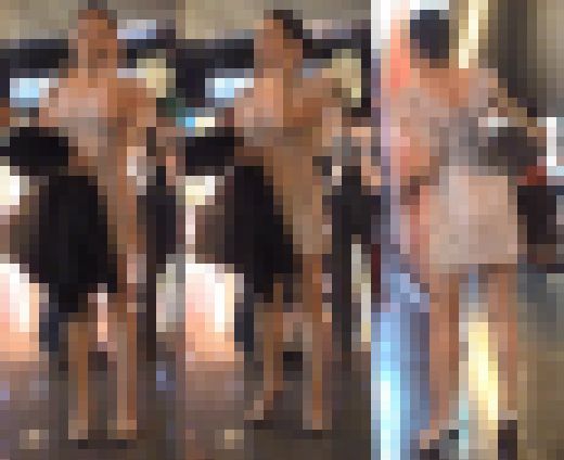 【逆さ撮り！】セレブ系お姉さまの下着は超エロイwwドレスの中のTバックを盗撮！！　サンプル画像2