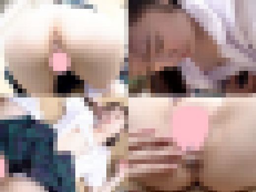 １５０㎝細身控えめおっぱいの制ふくジョシ…怯えた顔しながら下手くそな舌づかいでデカチン奉仕・狭いマ●コへチ●ポねじ込み中出し【個　サンプル画像3