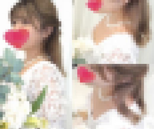 花嫁さんの胸ちら01【前撮り写真/胸ちら】　サンプル画像1