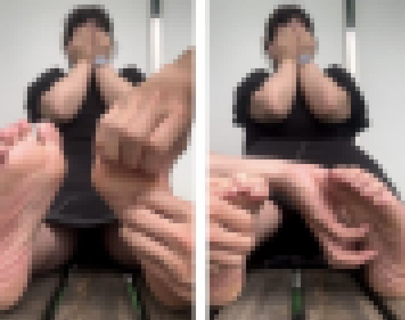 巨乳美女23.5cm超激弱足裏くすぐり！5分28秒 サンプル画像