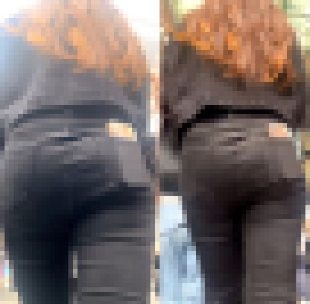 スキニーデニムパンツでヒップラインが魅力のスレンダー美女⑧ サンプル画像