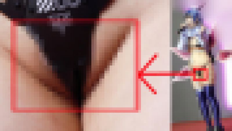 ドスケベコスプレイベント・レポート~股間の処理がゆるゆる変態レイヤー様!?鋭角パンツは全てを隠しきれずに…~ サンプル画像