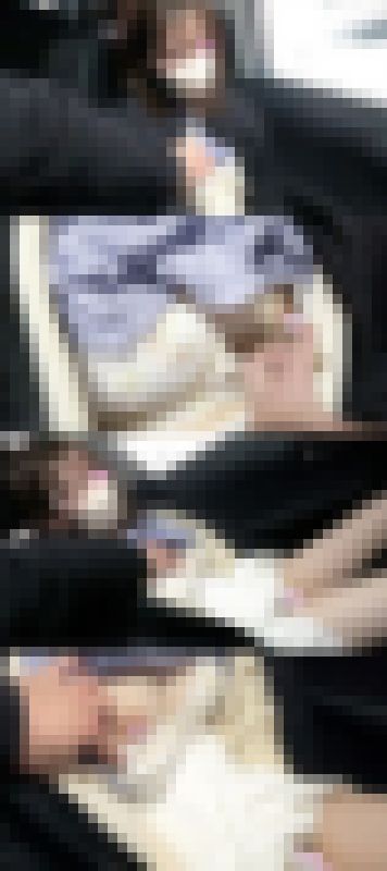 美巨乳美女に車内でお触りチカン♡美人同級生の美乳を揉みしだく♡【パンチラ/胸チラ/逆さ撮り】　サンプル画像2