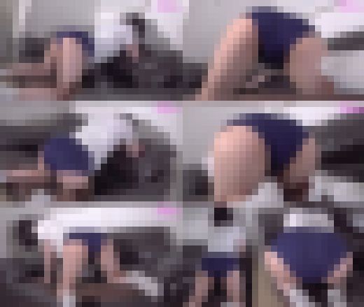 ミニスカちゃん家での私生活を覗き見（3）濃紺ブルマー尻パンツ線観察　サンプル画像3