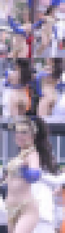 【フェチ動画】真夏のバスロータリーに舞い降りたエキゾチッククイーン!笑顔の素敵な肉感的で妖艶な美白美尻が悩ましすぎる美麗ダンサー サンプル画像1