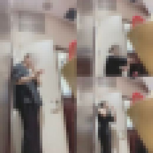 職場の更衣室で着替える大学生の着替え　サンプル画像1