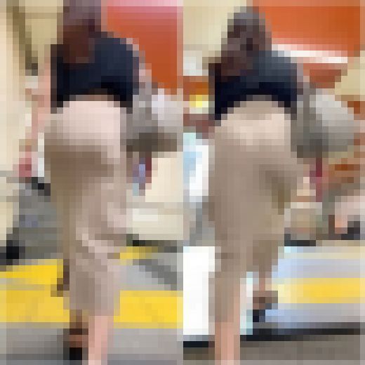 《ナイスな膨らみ！尻を突き出す様に階段を登る清楚系美人OL》　サンプル画像1