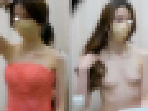 vol.54【花嫁お色直し/結婚式胸チラ】美人新婦さんのお色直し{垂れ巨乳}　サンプル画像1