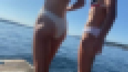 【４Ｋ】ホワイトビキニ美女、二人組　サンプル画像3