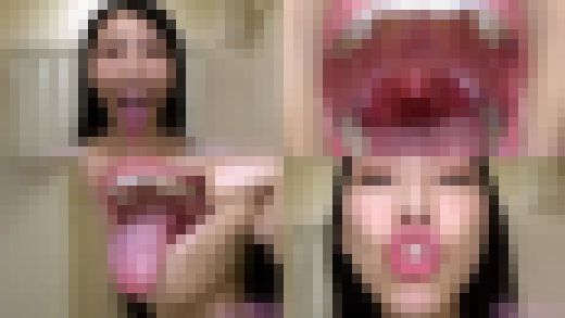 【舌フェチベロフェチ】岡西友美のエロ長い舌と口内をじっくり観察　サンプル画像1