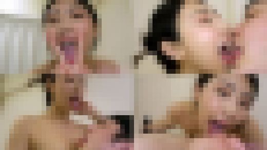【舌フェチベロフェチ】岡西友美のエロ長い舌・ベロチュー＆全身リップで手コキ射精　サンプル画像1