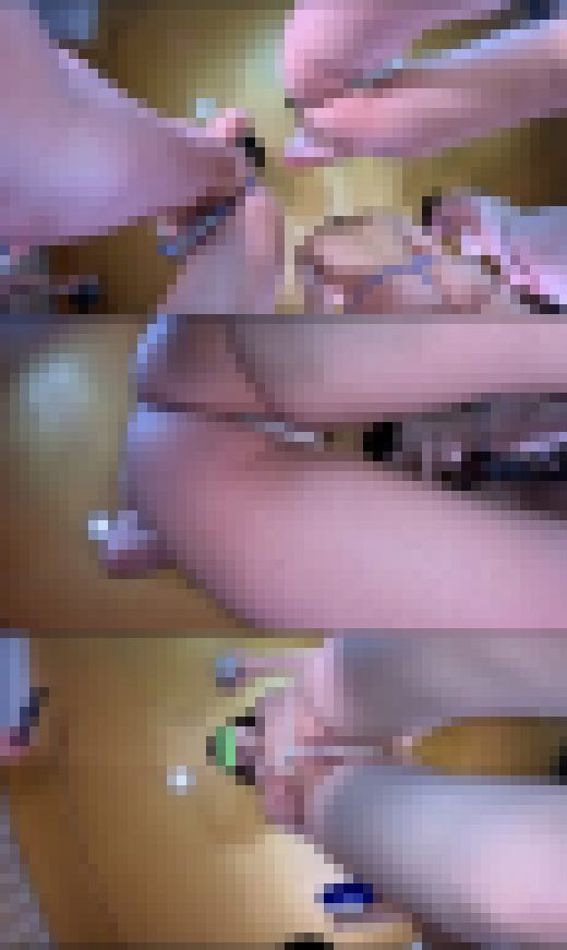 [地下撮影会マル秘映像シリーズ40-8]玉パン限定のヌードお立ち台は絶妙な見え具合で大コーフン　サンプル画像2