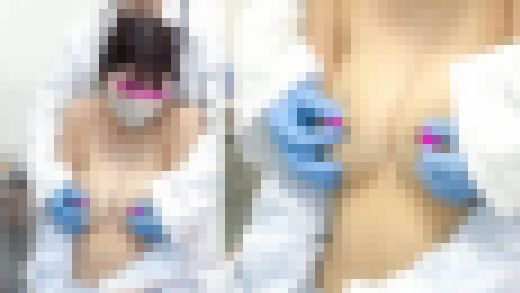 ｛猥褻診察カルテ#25}敏感すぎて乳首イキ！元ミスコン受賞OLさんぁ＂乳人妻OLさん　サンプル画像3