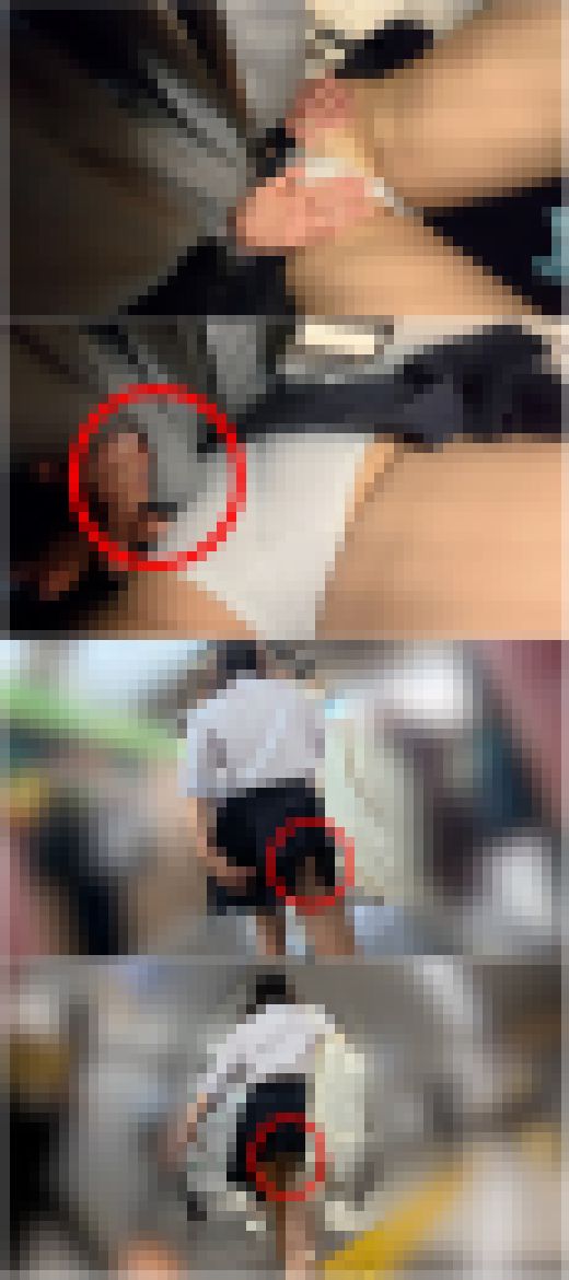 狂信者 #162【4】小柄なツインテ娘のムチ尻を長時間揉みまくり、スカート捲れてパンツ丸見えのままホームを歩く姿を追跡! サンプル画像2