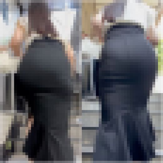 《超ド級のデカ尻OL!もう一歩ではち切れそうなタイトマーメイドスカート》 サンプル画像2