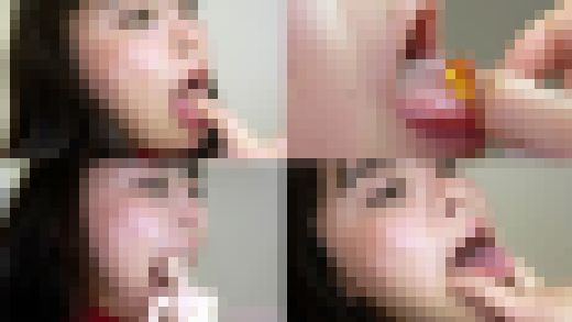 プレミアム版付き!潤うるるのマニアックな口内観察・口内フェチプレイ!【口内フェチ】【丸吞み】 サンプル画像1