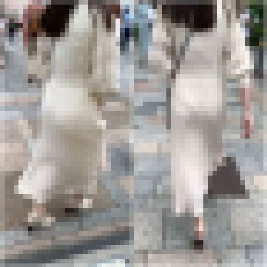 《薄らと、時にハッキリとパンティーが…！清楚系モデルのニットワンピース》　サンプル画像3