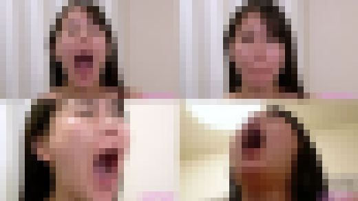 顔面崩壊!かわいい帆志科南さんのあくび接写! サンプル画像1