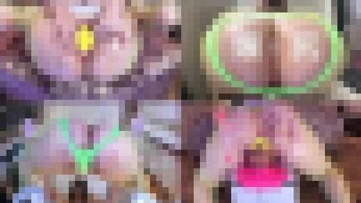 ❤卑猥オープンバックローレグ♡汗汁爆尻ッ♡ディルドちぽオナニー❤ サンプル画像1