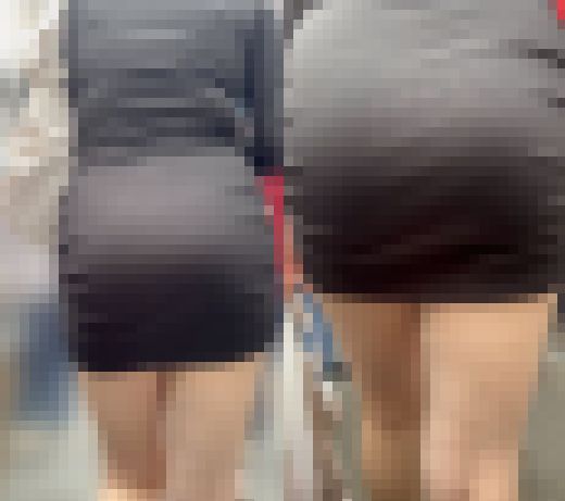 ムチムチしたお尻がセクシーなタイトワンピース美女 サンプル画像3