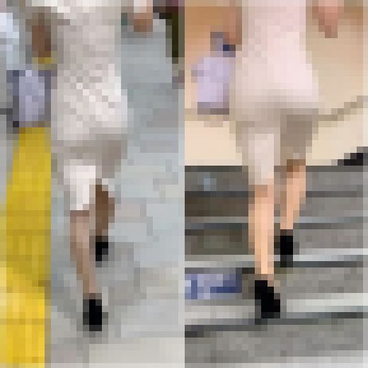 《ぴちぴちワンピースは歩くのが大変そうだ！》　サンプル画像1