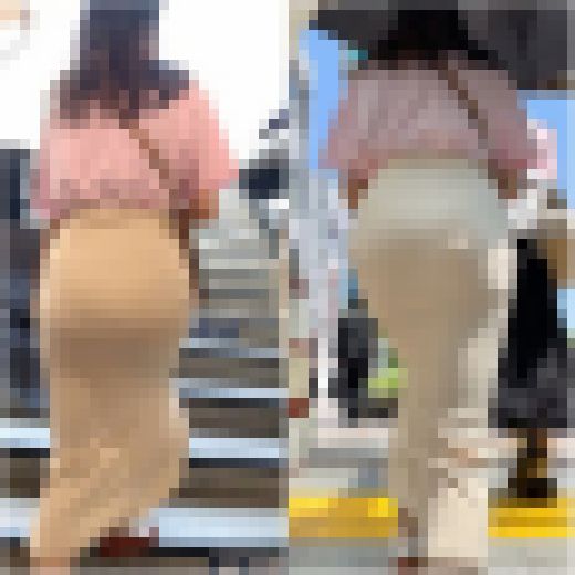 《ぴちぴちスカートはこの位パンティーが透けてくれたら最高だ!》 サンプル画像2