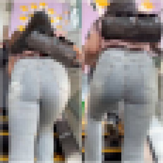 《急ぎ過ぎて凄い格好で階段を登る！ムチムチ下半身がエロ過ぎるデニム美巨尻》　サンプル画像3
