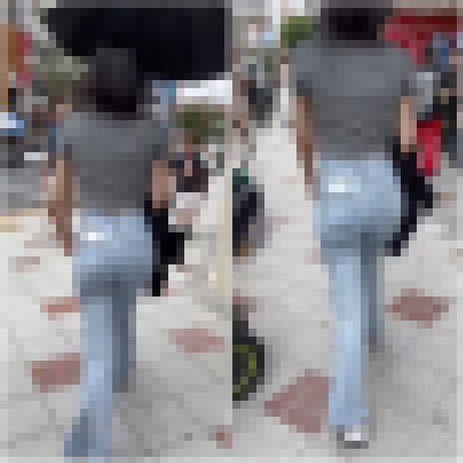 《強烈なプリケツ！汗染みも色っぽい薄青タイトデニム美女》　サンプル画像2