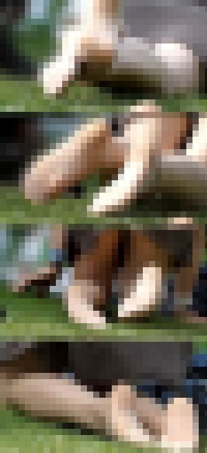 お花見OL女子のパンスト足事情　サンプル画像1