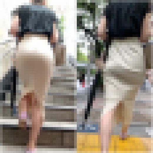 《ムニュっと感に見惚れる！品のあるナースの出勤姿》　サンプル画像2