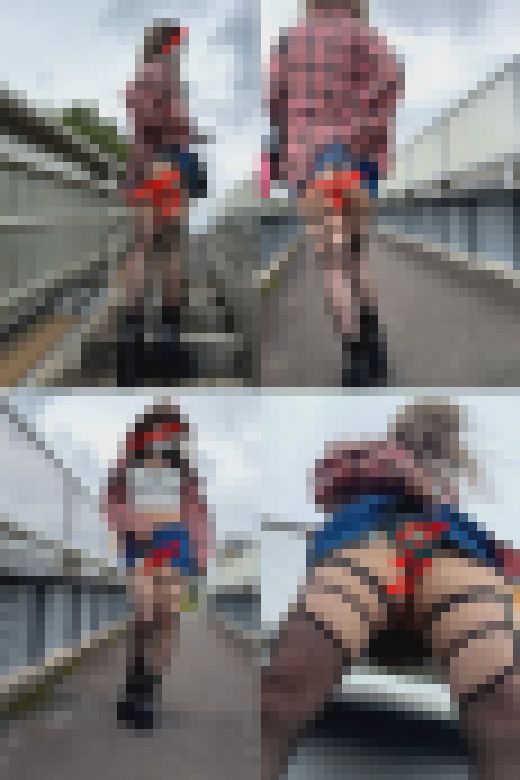 （顔モ無し)ギャルちゃんのむっちりお尻と誘惑パンチラ　サンプル画像1