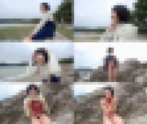 日焼け跡が可愛いチビッ子ちゃんと露出・温泉旅行　サンプル画像1