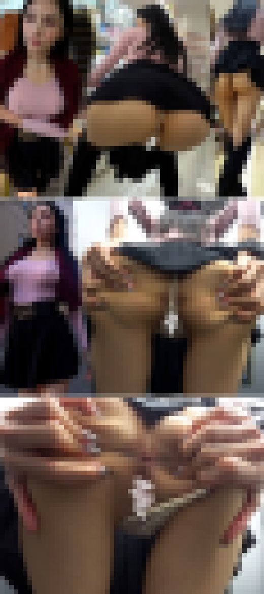 【完全顔出し】ド変態ノーブラ&ハミマンの芸能級極美女!乳首もワレメもケツ穴もモロ見えの過激露出! サンプル画像3