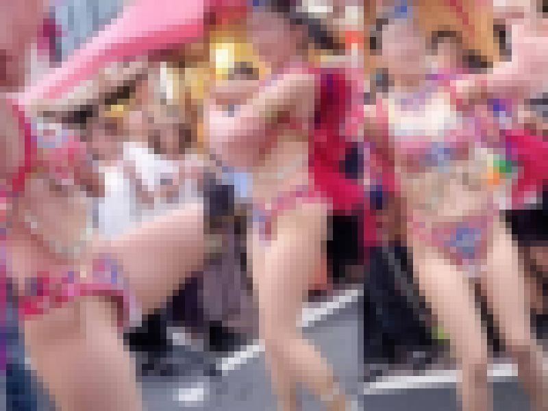 【フェチ動画】2024年7月速報！今年はピンクタンガが定番に？白肌むちむちな腰回りがたまらない上品なスマイル美人女子大生ダンサー サンプル画像