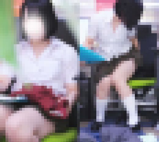涙袋がエッチな女子大生　リボンがカワいい純白パンティ　サンプル画像1