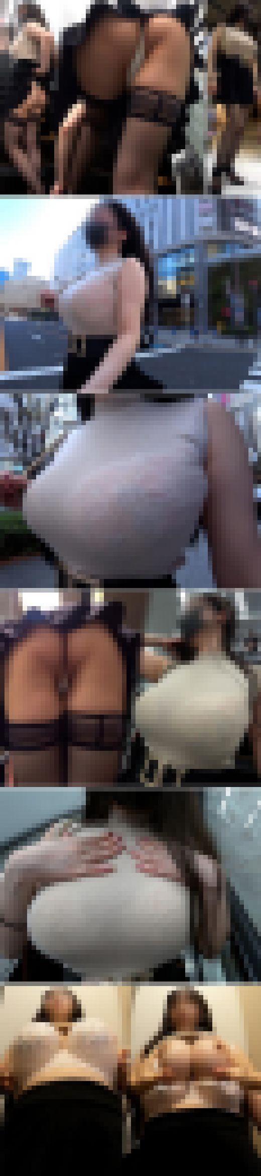 【爆乳女 初登場!!】挑発的なデカ乳と食い込みTバックで魅了するミニスカお姉さん♪理性崩壊で生オッパイをモミモミ!!　サンプル画像2