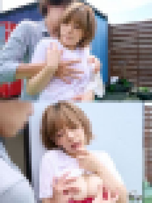 美巨乳むちむちデカ尻の美女を狙って打ち水…身体を拭く素振りで乳を揉みしだき・エロ顔を見逃さず勃起乳首こねくり・ヤリ部屋に連れ込み　サンプル画像1