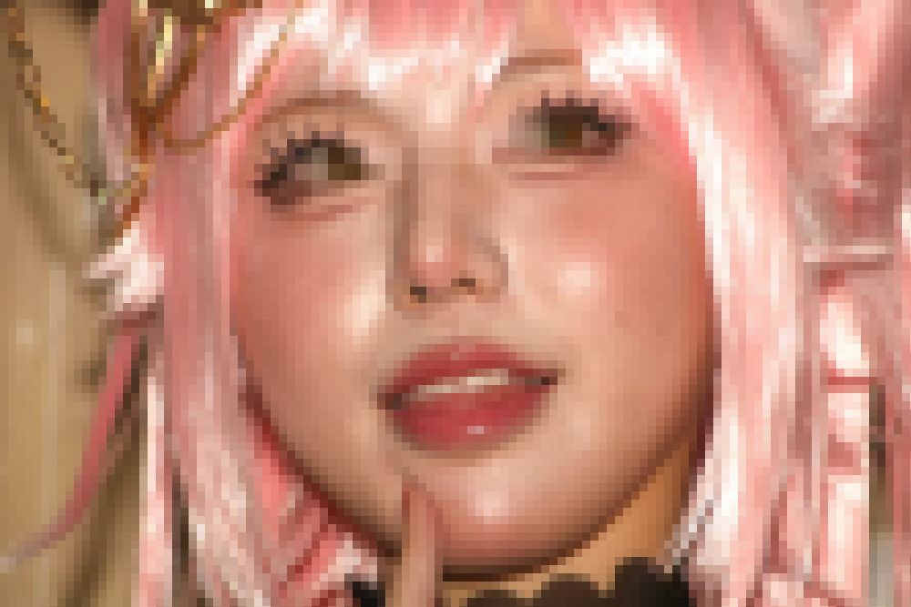 コスプレイヤーの顔面アップ217 C104 サンプル画像