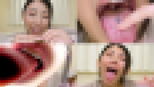 【巨大娘】巨大美女ASMR　強〇射精させられ丸呑みされる小人【岡西友美】【丸呑み】　サンプル画像1