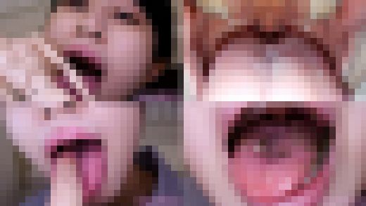 【口内フェチ】櫻井まみのマニアックな口内観察・口内フェチプレイ！【丸吞み】　サンプル画像1