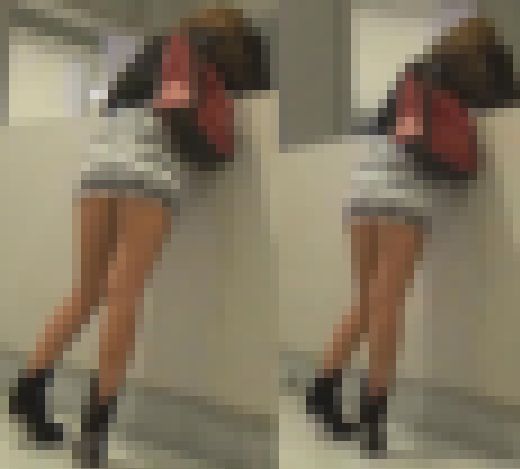 ギャルお姉さんの背後からパンチラ盗撮　サンプル画像2