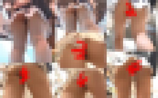 むっちりお姉さん第2弾！！今度はフロント部分からのTバックを盗撮！！　サンプル画像3