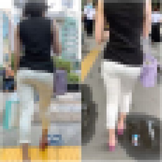 《むっちりという言葉がピッタリ！白クロップドパンツ姿のセレブ美女》　サンプル画像3