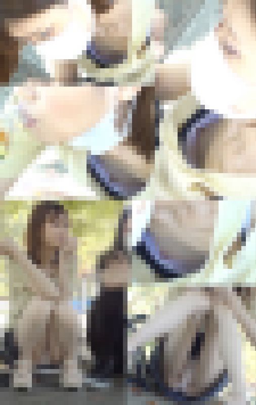 無防備女子のモロぱいチラと開脚パンチラ盗撮 サンプル画像3